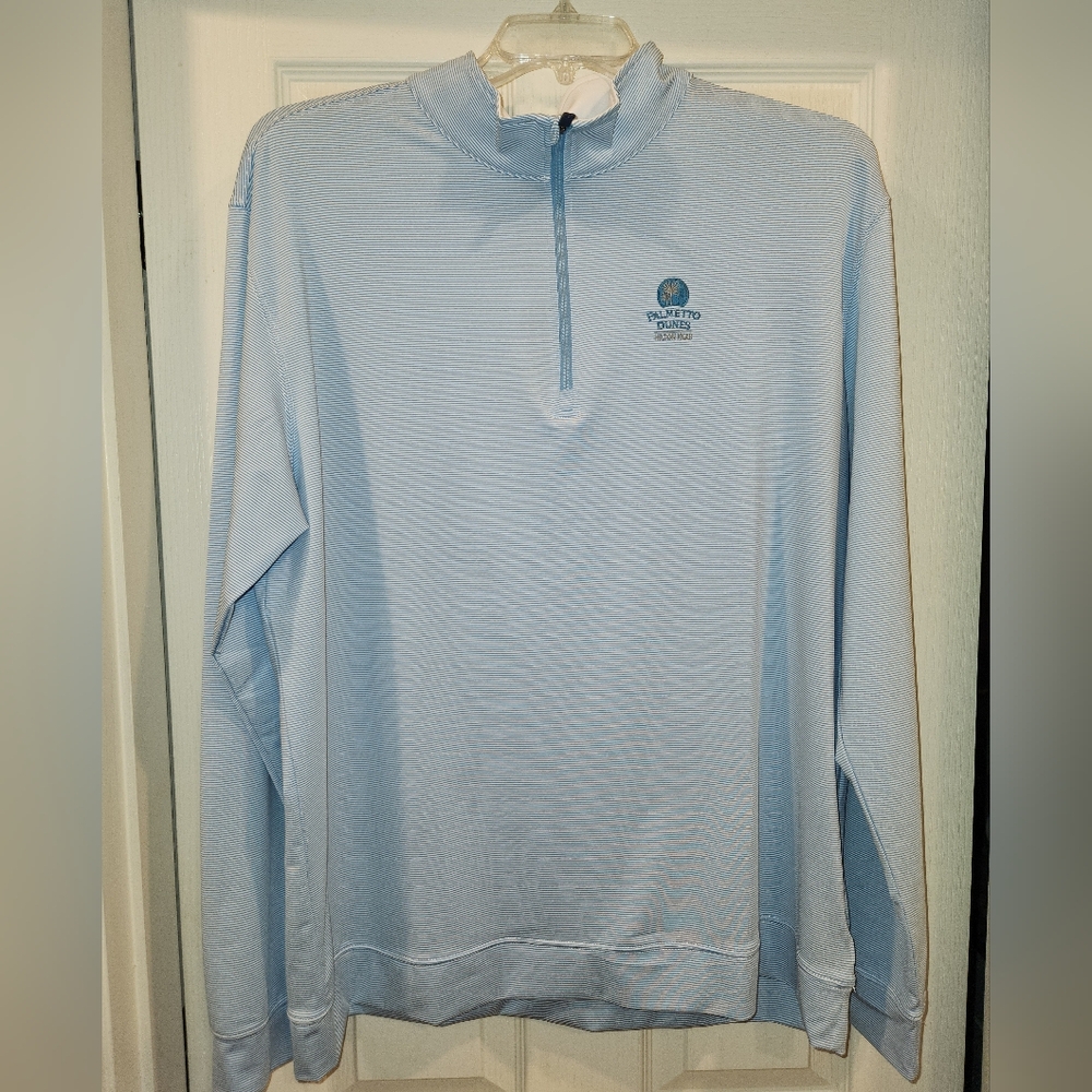 NWT Blue XXL Straight Down Golf Performance Quarter Zip Palmetto Dunes HHI